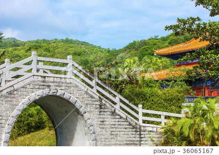 Chinese garden and decorative building. Chinese garden and decorative building. 36065167