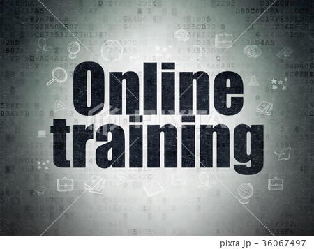Education concept: Online Training on Digital Data Education concept: Online Training on Digital Data 36067497