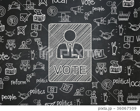 Political concept: Ballot on School board Political concept: Ballot on School board 36067509