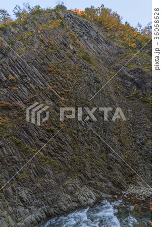 秋の清津川の風景 秋の清津川の風景 36068628