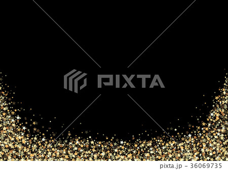 Background with Gold Glitter Stars 36069735