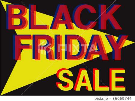 ブラックフライデー/販促用ポップ/店頭用 36069744