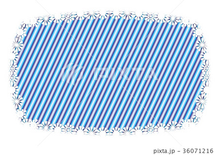 背景素材 写真枠 フォトフレーム 雪 冬景色 氷の結晶 メッセージスペース イラスト 画像 イメージのイラスト素材