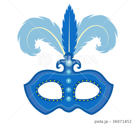 Carnival mask icon, flat, cartoon style 36071852