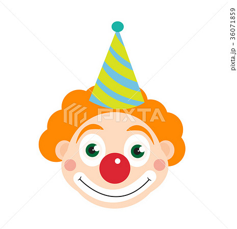 Clown icon flat style , isolated on white Clown icon flat style , isolated on white 36071859