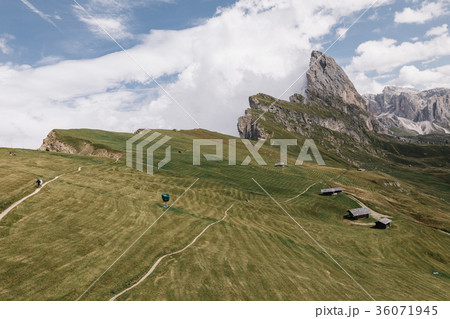 Mount Seceda (2500m) in Dolomites, Italy 36071945