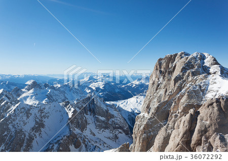 Sunny view. Ski resort and ski slopes Sunny view. Ski resort and ski slopes 36072292