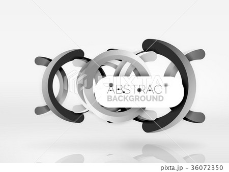 Modern 3d ring vector abstract background Modern 3d ring vector abstract background 36072350
