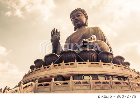 Giant buddha Lantau island in Hong Kong Giant buddha Lantau island in Hong Kong 36072778