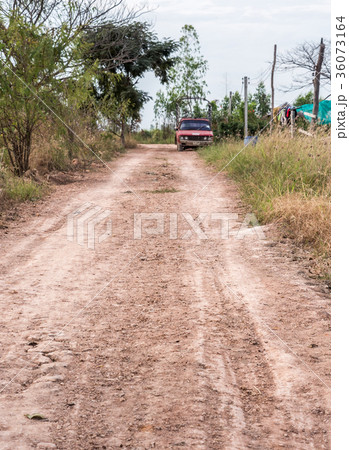 Selective focus of the dirty road. Selective focus of the dirty road. 36073164
