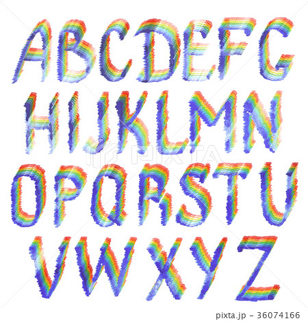 Rainbow english alphabet letters Rainbow english alphabet letters 36074166