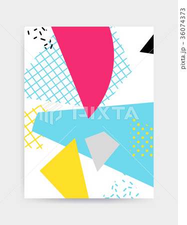 Bright colorful vector poster template 36074373