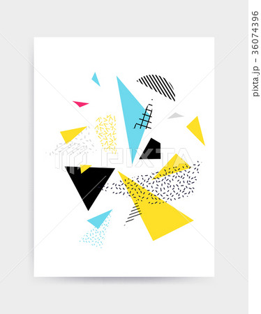 Bright colorful vector poster template 36074396