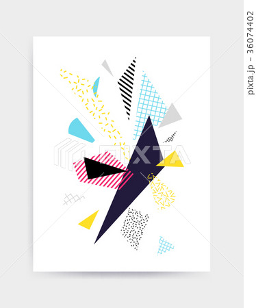 Bright colorful vector poster template Bright colorful vector poster template 36074402
