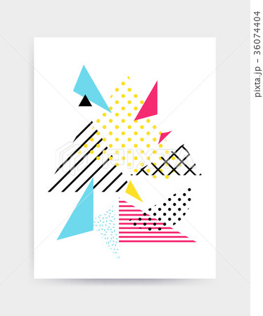 Bright colorful vector poster template Bright colorful vector poster template 36074404