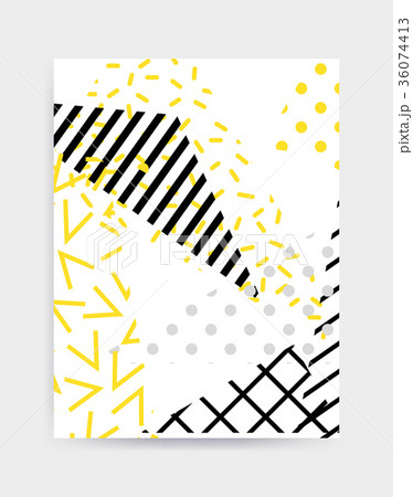 Bright colorful vector poster template 36074413