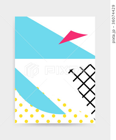 Bright colorful vector poster template 36074429