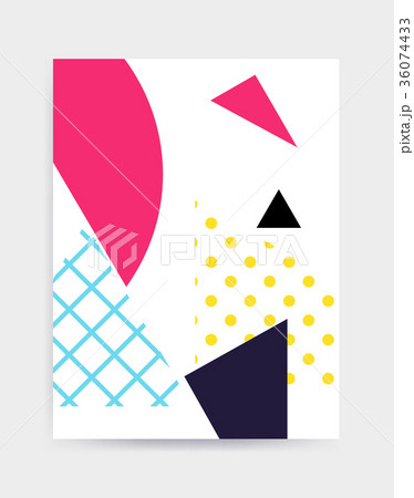 Bright colorful vector poster template 36074433
