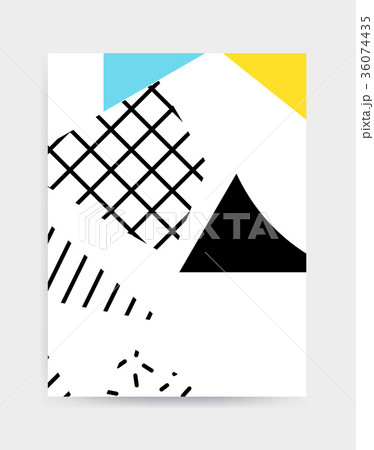 Bright colorful vector poster template 36074435