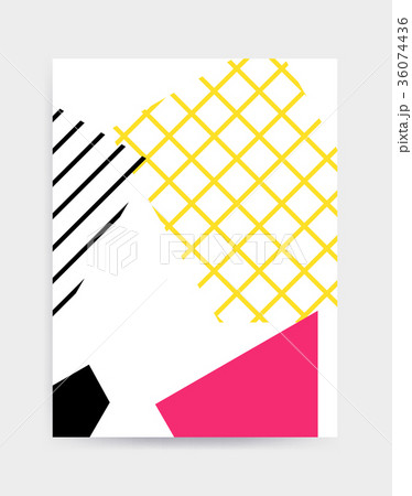 Bright colorful vector poster template Bright colorful vector poster template 36074436
