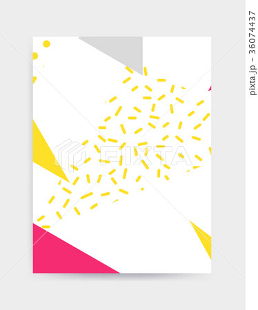Bright colorful vector poster template 36074437