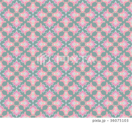 Oriental tiled pattern Abstract floral ornament Oriental tiled pattern Abstract floral ornament 36075103