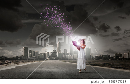 Lady using laptop Lady using laptop 36077313