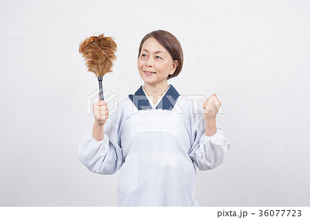 大掃除 女性 割烹着 着物 大掃除 女性 割烹着 着物 36077723