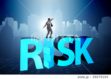 Businessman in risk and reward business concept Businessman in risk and reward business concept 36079104