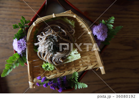 Soba noodle , Cold soba noodle japanese sauce , Japanese food 36080192