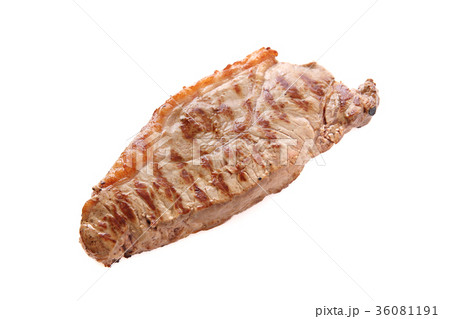 Grilled Beef Steak Isolated in white background Grilled Beef Steak Isolated in white background 36081191