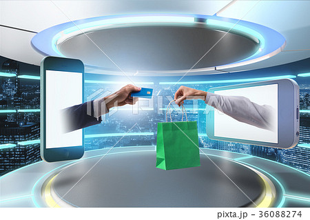 Online shopping through buying from internet Online shopping through buying from internet 36088274