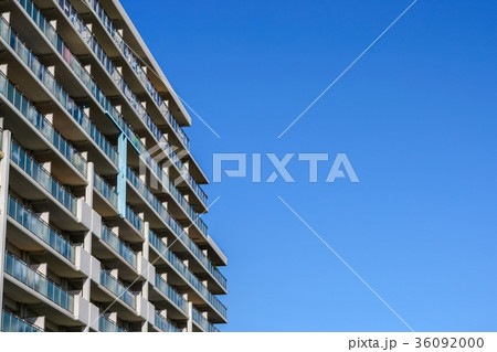 apartment in Tokyo, Japan with blue sky background apartment in Tokyo, Japan with blue sky background 36092000