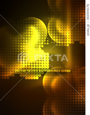 Shiny neon glowing circles, dot particles Shiny neon glowing circles, dot particles 36094076