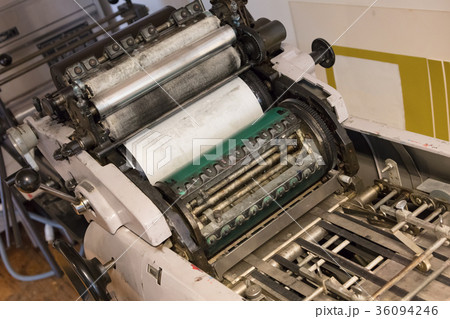 Old offset printing press Old offset printing press 36094246
