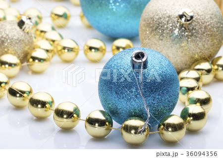 Christmas balls on white background. Christmas balls on white background. 36094356
