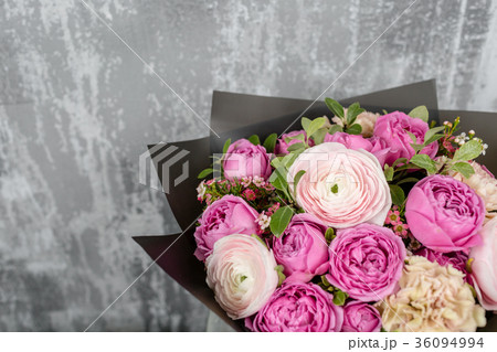 beautiful bouquet of mixed flowers into a vase on beautiful bouquet of mixed flowers into a vase on 36094994