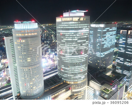 名古屋駅周辺の高層ビル　2017年11月 36095206
