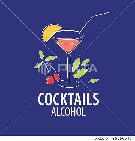 alcoholic cocktails logo 36096049