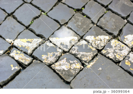 Cobbleston pattern street pavement 36099364