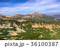 A beautiful view of the mountain range on a summer 36100387