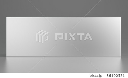 Metal banner, abstract frame design. 3d rendering. Metal banner, abstract frame design. 3d rendering. 36100521