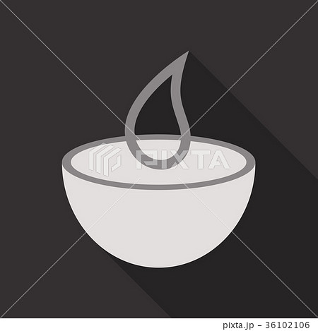 Candle in a bowl with pine branches. New Year Candle in a bowl with pine branches. New Year 36102106