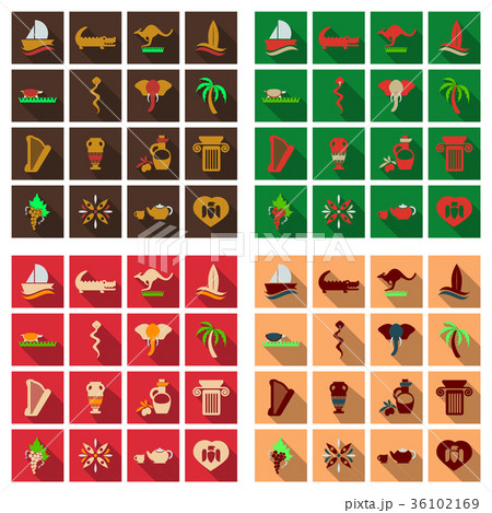 Set of vector images on the theme of ancient Set of vector images on the theme of ancient 36102169