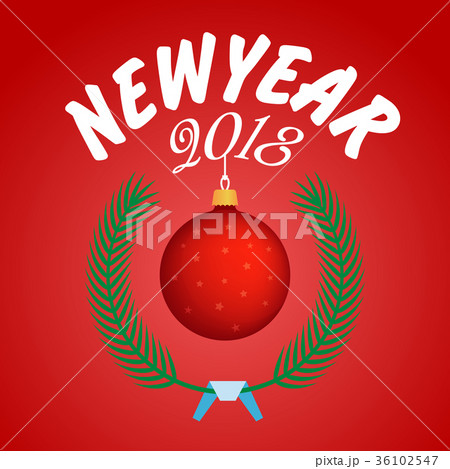 Vector 2018 Happy New Year background Vector 2018 Happy New Year background 36102547