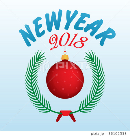 Vector 2018 Happy New Year background Vector 2018 Happy New Year background 36102553