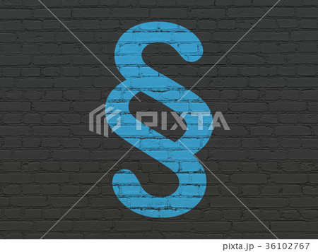 Law concept: Paragraph on wall background 36102767