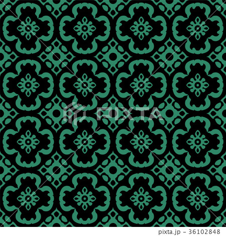 Seamless retro green pattern Background 36102848