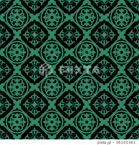 Seamless retro green pattern Background 36103361