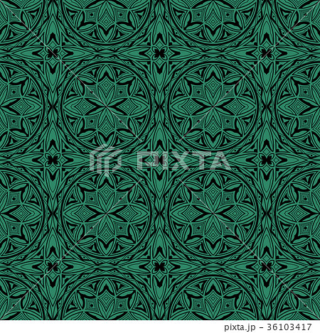 Seamless retro green pattern Background 36103417